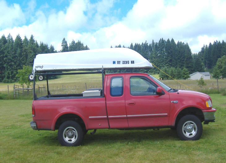 Boat rack for online truck canopy